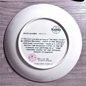 Norman Rockwell “music maker” plate
Limited edition
